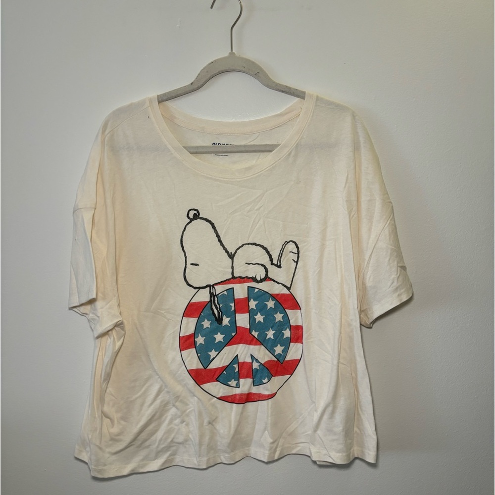 Old Navy Snoopy America Shirt